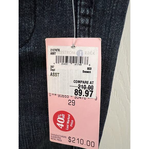 Juicy Couture Flare Leg Jeans Blue Dark Wash, Size 29 Y2K New With Tag NWT $210 - Picture 14 of 14